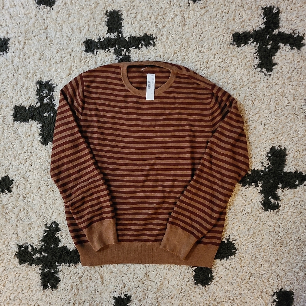 NEW J. Crew striped sweater - large